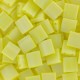 Miyuki tila 5x5mm Perlen - Opaque yellow matted ab TL-404FR